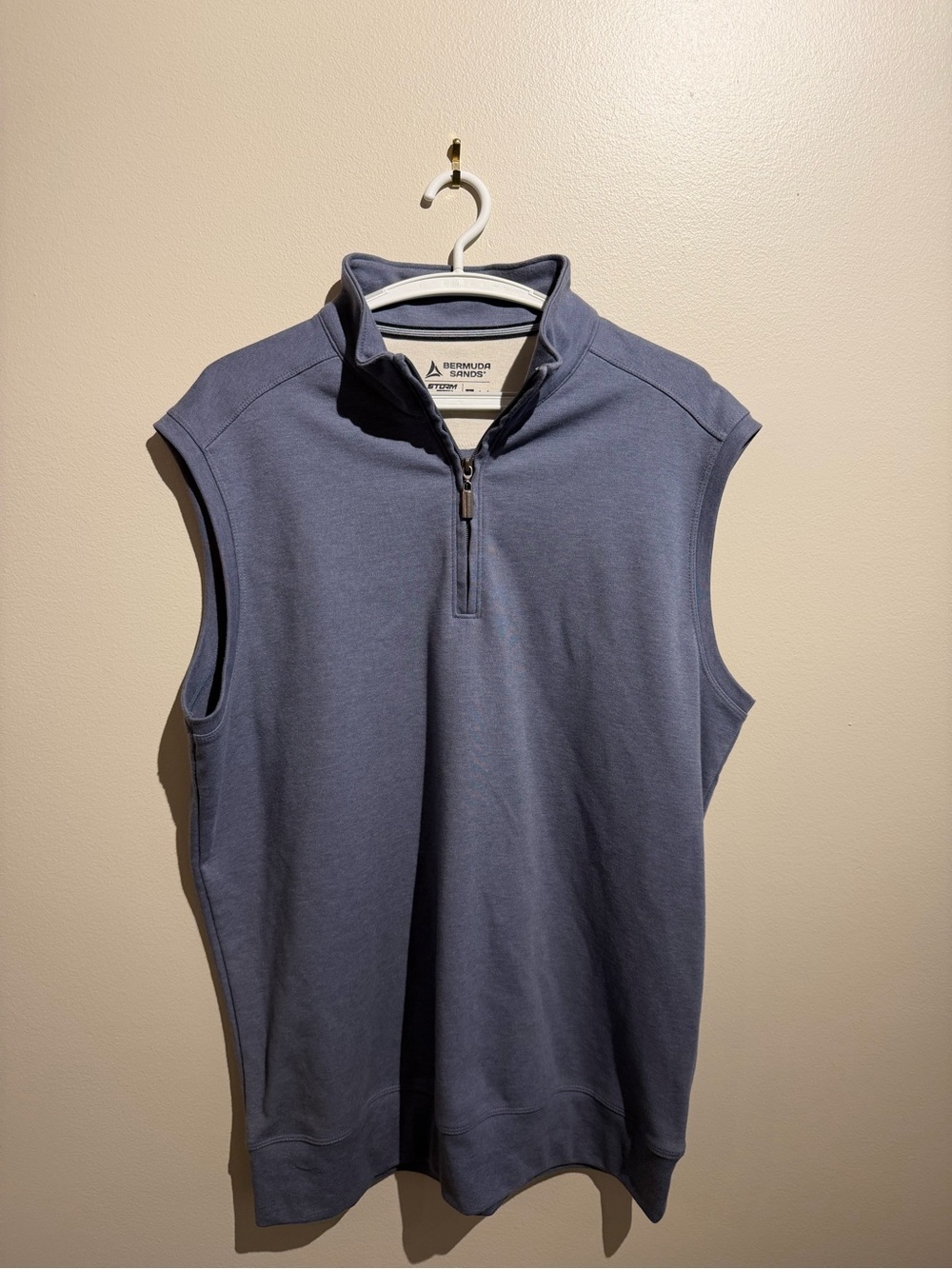 Bermuda Sands Storm Dri Mens‎ Golf Vest L Blue